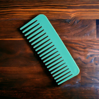 MICLAC Wide toothed comb for curly hair || Wide tooth comb plastic with handle 1pcs
