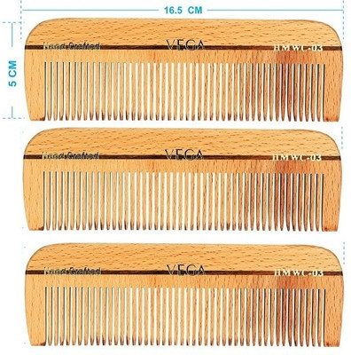 VEGA Dressing Wooden Comb - HMWC-03 Pack of 3