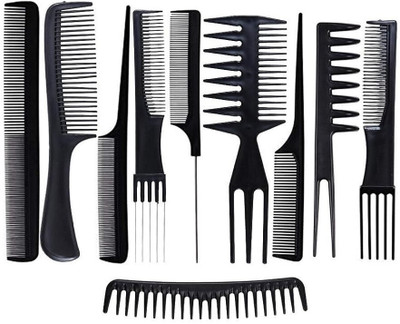 LOVHIDE Hair Stylists Comb | Professional Hair Comb Set | Styling Comb Set (pack of 10)