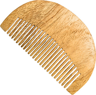 MICLAC Beard Grooming Essential - Neem Wood Beard Comb for Men - Pack of 1