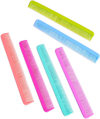 Zodiac Hair Combs Set, 6 Pack, Multicolour Styling Combs for Salon and Home Use