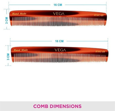 VEGA Dressing Comb - HMC-09 Pack of 2