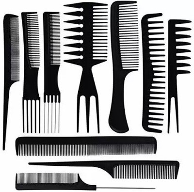 HAKEX Styling Comb Set Variety Pack Great for All Types Hair & Styles Set of 10 Pcs