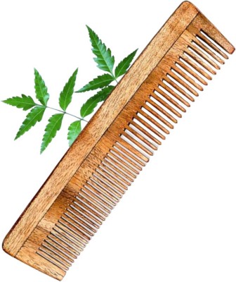 MICLAC Wooden Neem Comb for Hair Growth Women