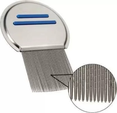 WATELLO Stainless Steel Comb for Head Lice, Nit & Egg Removal with Long Fine Metal Teeth