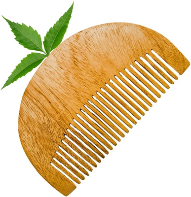 MICLAC Anti Static Beard Wooden Comb Anti Static Beard Neem Comb 1PCS