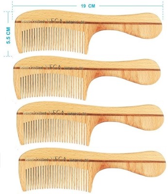 VEGA Boutique Wooden Comb - HMWC-06 Pack of 4