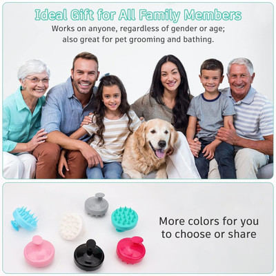 Keli Soft Scalp Massager Shampoo Brush & Comb for Women & Men (Multicolor)