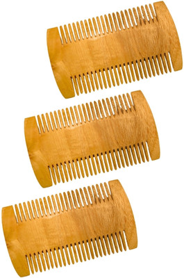 MICLAC Neem Wooden Lice and Nits Kangi for Easy Maintenance 3PCS