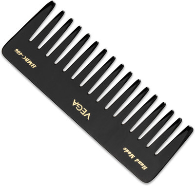 VEGA Large Shampoo Hair Comb,(India's No.1 Hair Comb Brand) Black, (HMBC-406)