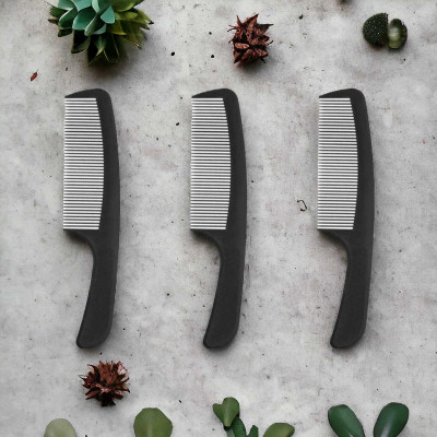 MICLAC Combs with handle for hair pocket (pack of 3)