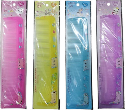 Sachii Dressing Printed Hair Comb Combo Set for Men,Women (Pack of 4)