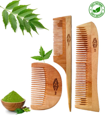 ncr Kumro Hero Sampu Pure Neem Natural Healthy Scalp Care Comb.Neem Wood Comb.