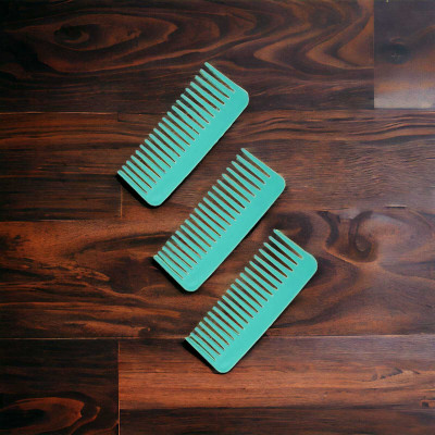 MICLAC Wide tooth comb plastic (pack of 3)