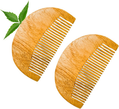 MICLAC Pocket-Size Elegant Comb for Beard Styling Beard Comb 2PCS