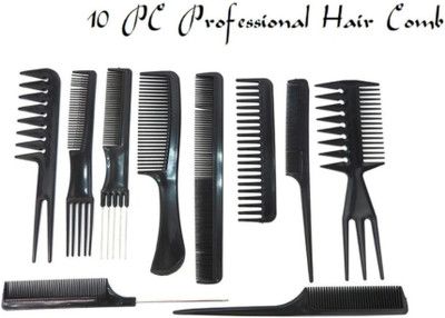 ghorela Professional Multipurpose 10 Pcs Hair Comb Set