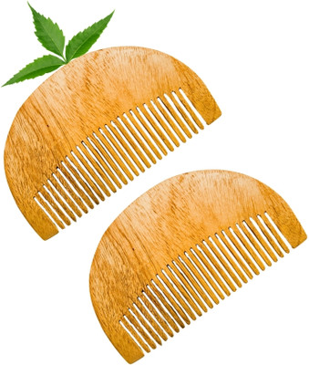 MICLAC Pocket Size Beard Detangling Comb Beard Shaper Tool 2PCS