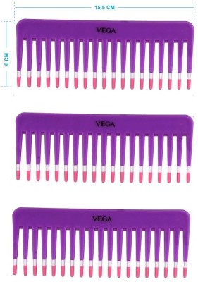 VEGA Shampoo Comb - 1268 Pack of 3