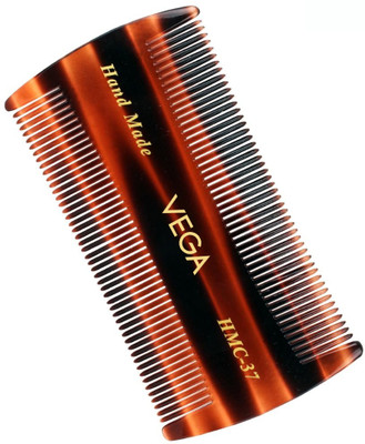 VEGA Handcrafted Lice Hair Comb made with Cellulose Acetate (HMC-37)