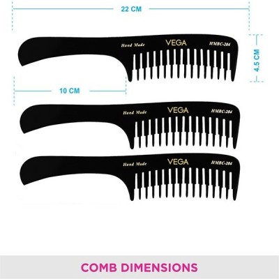 VEGA Grooming Comb - HMBC-204 Pack of 3