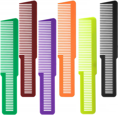 CombZone 6 maulticolour Hair Cutting Styling Comb Barber Hair Comb Clipper Cutting Comb