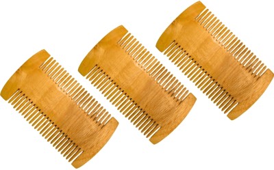 MICLAC Neem Wooden Nits Egg Removal Comb for Kids’ Hair 3PCS