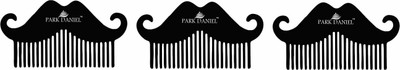 PARK DANIEL Mustache Beard Comb For Beard Shaping & Styling Combo Pack Of 3 Pcs