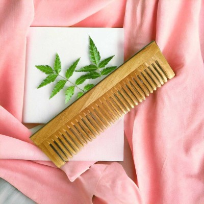 MICLAC Kachi neem Hair comb for Women for Hair Growth | wide tooth comb 1PCS