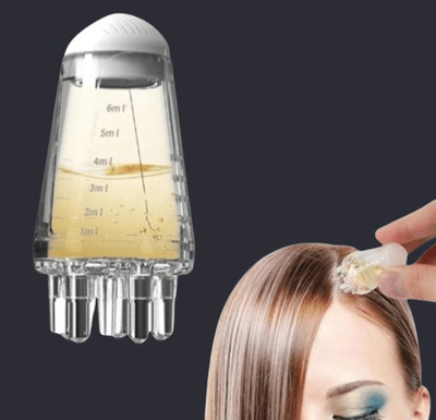 VOIISH Hair Oil applicator, Scalp Applicator Comb, Ball Root Comb applicator Bottle