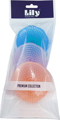 LILY Multicolor Shampoo Hair Combs For Men & Women, Pack of 3