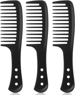 E-DUNIA 3PCS Wide Tooth Comb, Large Hair Detangling Comb Styling Comb