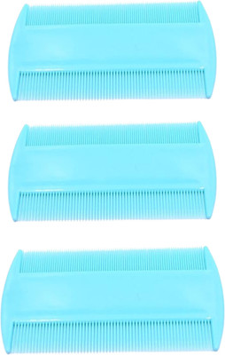 MICLAC Durable Multicolor Lice Egg Removal Comb for Kids and Adults, Pack of 3