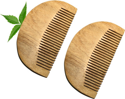 MICLAC Anti Static Beard Neem Comb 2PCS