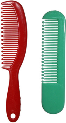 MICLAC Babies Combo Comb Pocket Comb with Handle Pack of 2