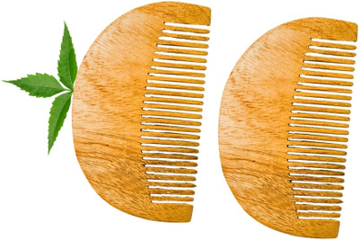 MICLAC Tame your Beard With Neem Comb like a Comb For Healthy & Stylish Beard 2PCS