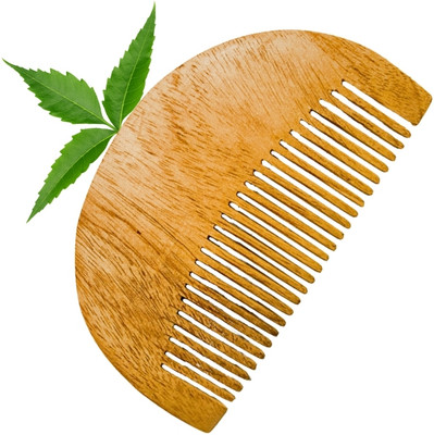MICLAC Beard Detangling Wooden Comb Beard Detangling Neem Comb 1PCS