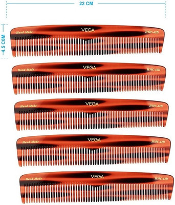VEGA Graduated Dressing Comb - HMC-42D Pack of 5