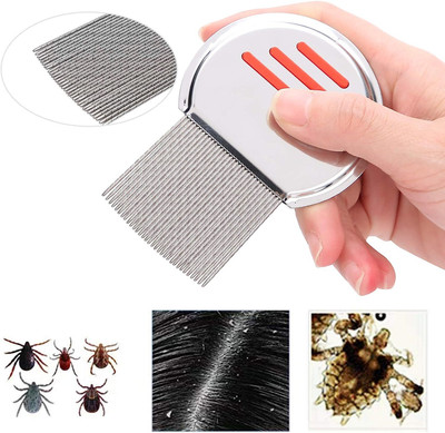 SAIM Lice Comb For Women And Kids Stainless Steel Lice Terminator Fine Egg Nit Lice