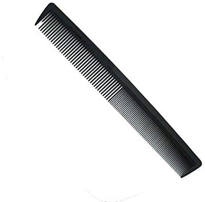 feelhigh Professional Black Detangling Streight Comb with handle