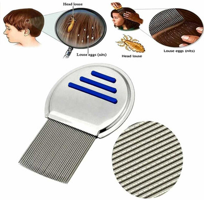 Glamezone Human and pets Long Bristles Lice Nit Comb Tool Lice Comb Nit Hair Rid Headlice
