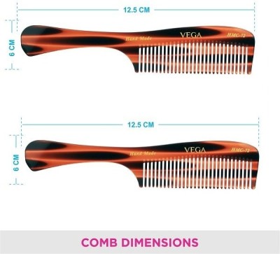 VEGA Grooming Comb - HMC-72 Pack of 2