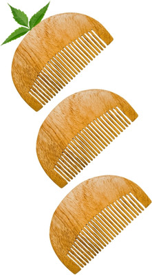 MICLAC pocket size comb beard styler Neem Comb For Healthy & Stylish Beard 3PCS