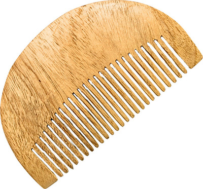 MICLAC Handcrafted U Shape Wooden Beard Comb for Men - Pack of 1