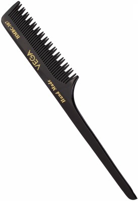 VEGA Handmade Hair Comb, (India's No.1 Brand)For Men and Women, Black, (HMBC-307)