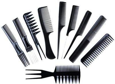 erthenterprise Professional Variety Pack Styling Comb Set All Hair Types and Styles set of 10
