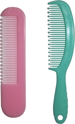 MICLAC Natural Soft Bristles Baby Comb Pack of 2