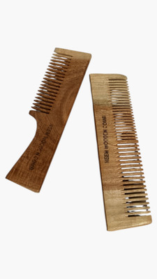 Aaditri crafts Neem Wooden Comb (Set of 2)