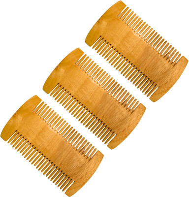 MICLAC Neem Wooden Comb for lice removal - Pack Of 3