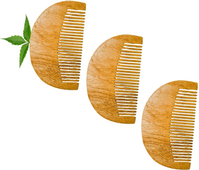 MICLAC Tame your Beard With Neem Comb like a Comb For Healthy & Stylish Beard 3PCS