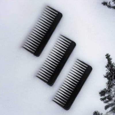 MICLAC Wide teeth comb for men (pack of 3)